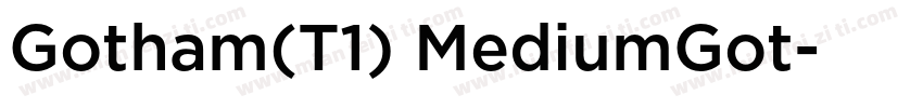 Gotham(T1) MediumGot字体转换